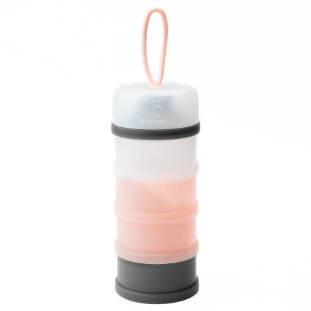 Pachet dozatoare lapte praf cu 4 si 3 compartimente – Melvelo Pink [5]
