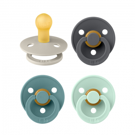 Suzete si accesorii - Pachet Special 3 Suzete Bibs Colour + 1 GRATIS, 0-6 Luni