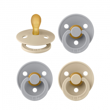 Suzete si accesorii - Pachet Special 3 Suzete Bibs Colour, tetina simetrica + 1 GRATIS, 0-6 Luni