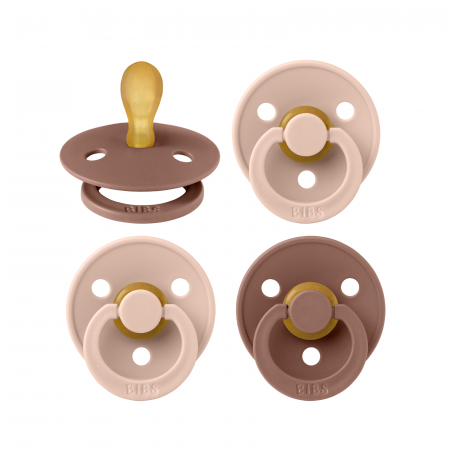 Suzete si accesorii - Pachet Special 3 Suzete Bibs Colour, tetina simetrica + 1 GRATIS, 0-6 luni