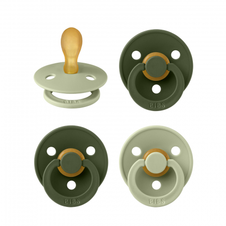 Suzete si accesorii - Pachet Special 3 Suzete Bibs Colour, tetina simetrica + 1 GRATIS, 6-18 Luni