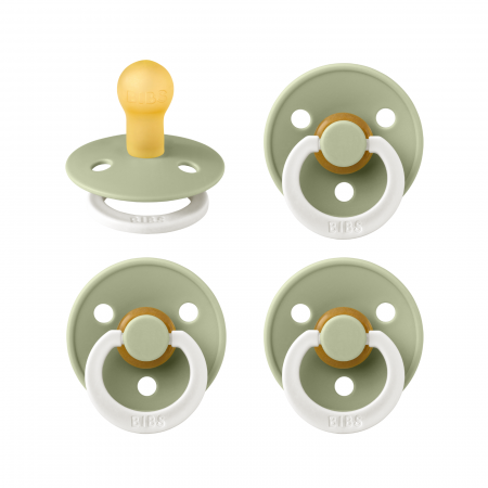Bibs Colour - Pachet Special 3 Suzete Bibs Fosforescente Colour + 1 GRATIS, 0-6 / 18+ Luni