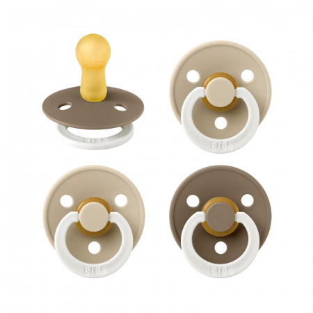 Suzete - Pachet Special 3 Suzete Bibs Fosforescente Colour + 1 GRATIS, 0-6 Luni