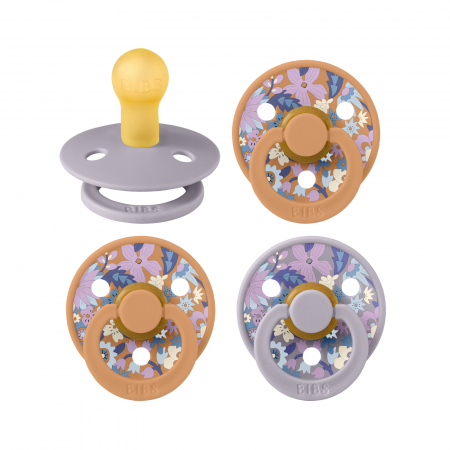 Suzete si accesorii - Pachet Special 3 Suzete BIBS x LIBERTY + 1 GRATIS, 0-6 Luni