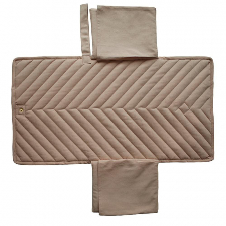 Salteluta portabila tip paturica pentru schimbat scutece, Mushie - Natural [1]