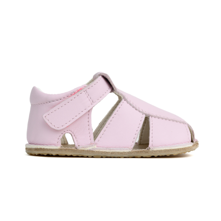 Papucei Barefoot Copii, primii pasi, piele naturala, talpa flexibila de cauciuc, Melvelo - Taupe [2]