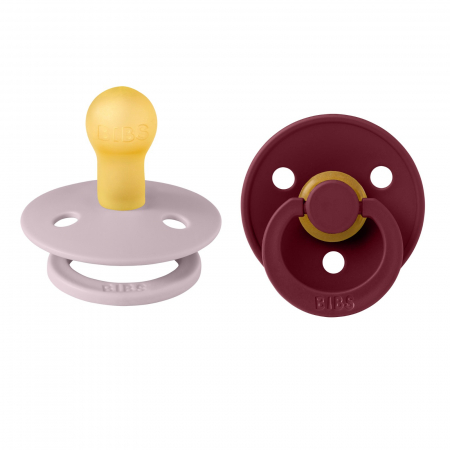 Suzete si accesorii - Set 2 suzete Bibs Colour - Dusky Lilac & Elderberry
