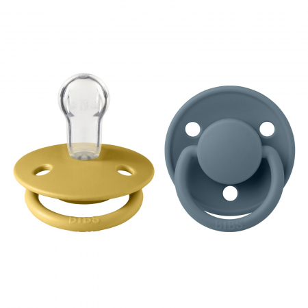 Suzete si accesorii - Set 2 suzete Bibs De Lux- Mustard / Petrol