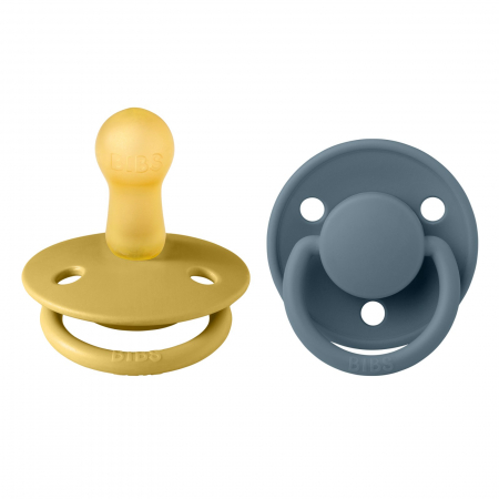 Suzete si accesorii - Set 2 suzete Bibs De Lux- Mustard / Petrol