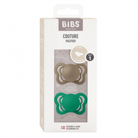 Set 2 suzete Bibs Supreme- Dark Oak / Evergreen [1]