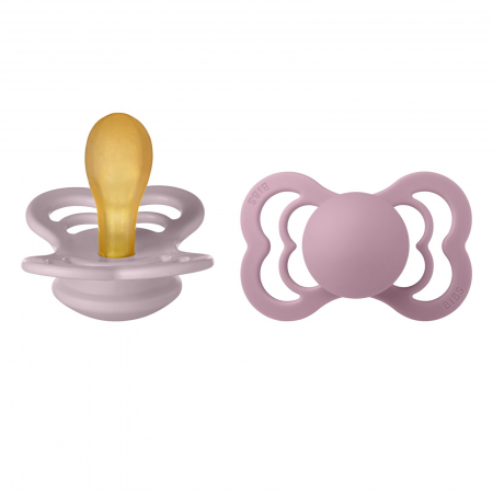 Suzete si accesorii - Set 2 suzete Bibs Supreme- Dusky Lilac & Heather