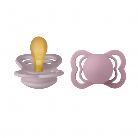 Set 2 suzete Bibs Supreme- Dusky Lilac & Heather [0]