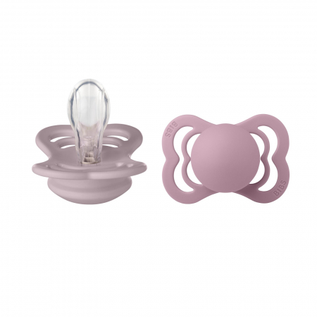 Suzete si accesorii - Set 2 suzete Bibs Supreme- Dusky Lilac & Heather
