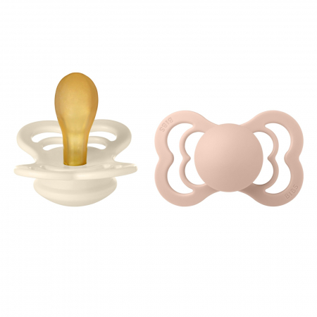 Suzete - Set 2 suzete Bibs Supreme- Ivory & Blush