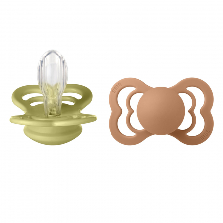 Suzete si accesorii - Set 2 suzete Bibs Supreme- Meadow & Earth
