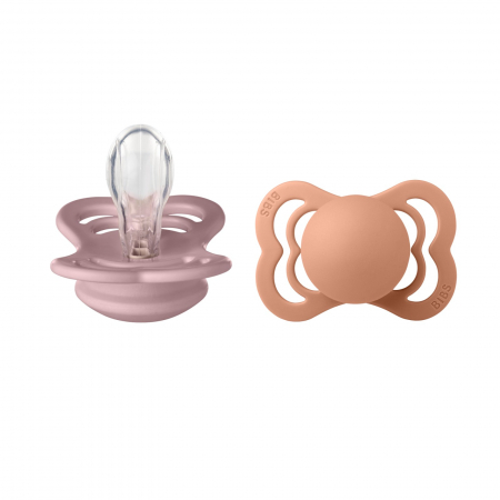 Set 2 suzete Bibs Supreme- Pink Plum & Peach [0]