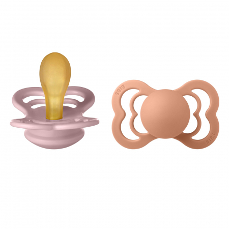 Suzete - Set 2 suzete Bibs Supreme- Pink Plum & Peach