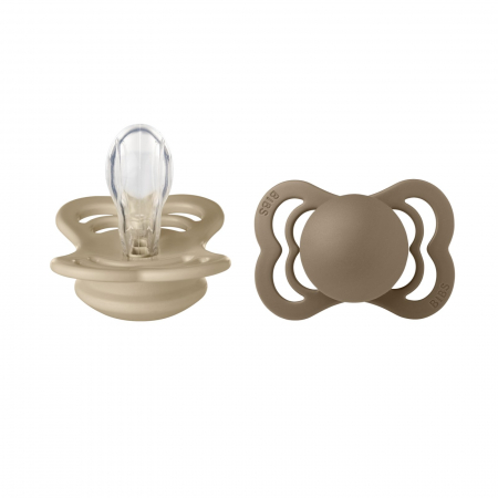Suzete - Set 2 suzete Bibs Supreme- Vanilla & Dark Oak
