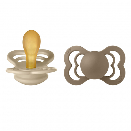 Suzete Bibs - Set 2 suzete Bibs Supreme- Vanilla & Dark Oak