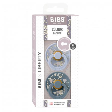 Set 2 suzete BIBS x LIBERTY, Colour Capel - Dusty Blue / Petrol [2]