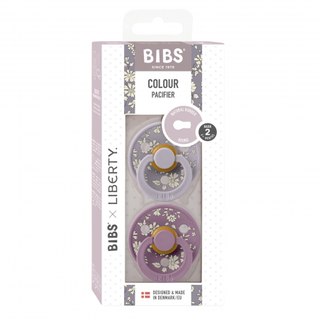 Set 2 suzete BIBS x LIBERTY, Colour Capel - Fossil Gray / Mauve [1]