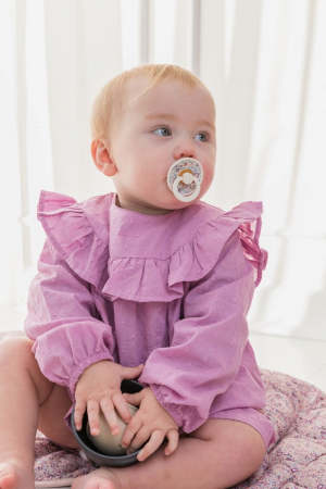 Set 2 suzete BIBS x LIBERTY, Colour Capel - Fossil Gray / Mauve [2]