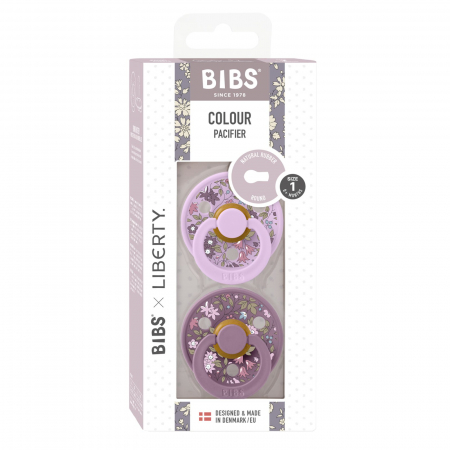 Set 2 suzete BIBS x LIBERTY, Colour Chamomile Lawn - Mauve / Violet Sky [2]