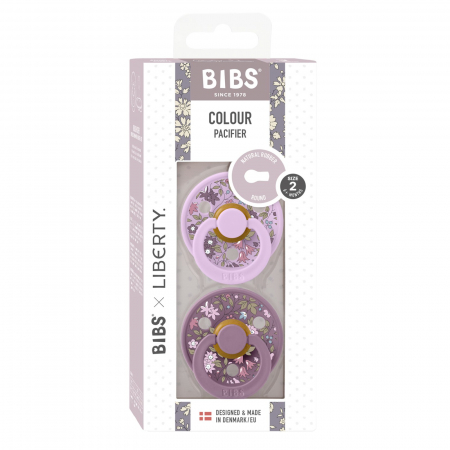 Set 2 suzete BIBS x LIBERTY, Colour Chamomile Lawn - Mauve / Violet Sky [2]