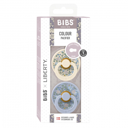 Set 2 suzete BIBS x LIBERTY, Colour Eloise - Dusty Blue / Ivory [2]