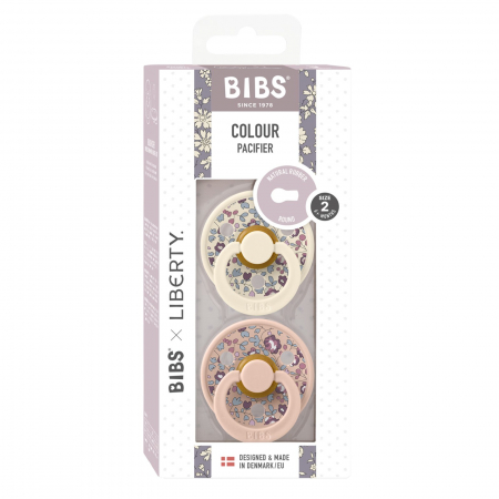 Set 2 suzete BIBS x LIBERTY, Colour Eloise - Ivory / Blush [1]