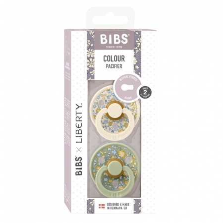 Set 2 suzete BIBS x LIBERTY, Colour Eloise - Ivory / Sage [2]