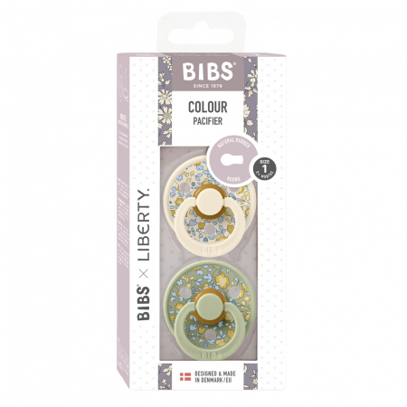 Set 2 suzete BIBS x LIBERTY, Colour Eloise - Ivory / Sage [2]