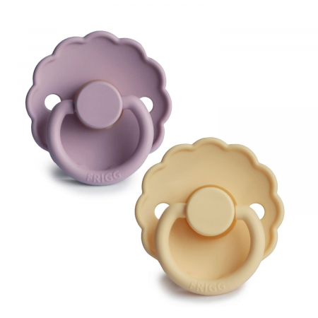 Suzete si accesorii - Set 2 suzete Frigg - Heather / Daffodil