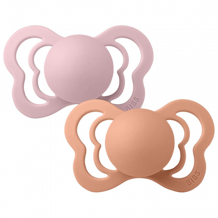 Set 2 suzete Ortodontice Bibs Couture - Pink Plum / Peach [1]