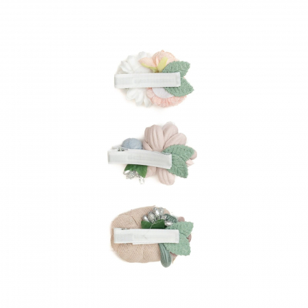 Set 3 clame elegante cu flori pentru par, fetite, Melvelo - Daffodil [2]