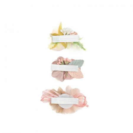 Set 3 clame elegante cu flori pentru par, fetite, Melvelo - Dahlia [2]
