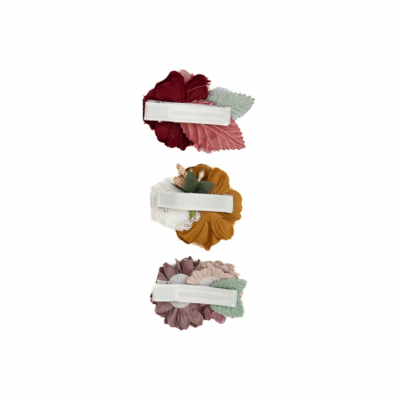Set 3 clame elegante cu flori pentru par, fetite, Melvelo - Sunflower [2]
