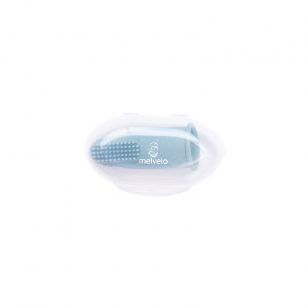 Set 6 periute de dinti si gingii, tip degetar din silicon, in cutie, Melvelo - Blush / Woodchuck / Sage [2]