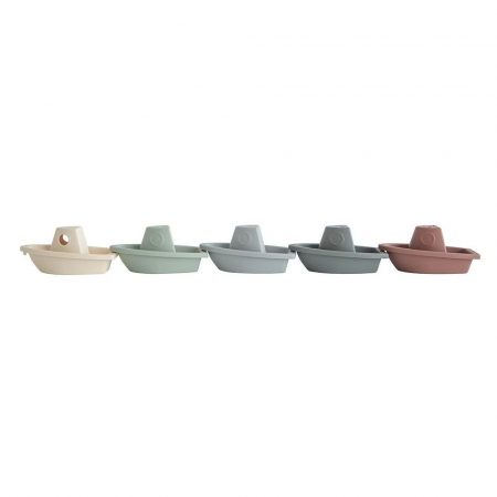 Set jucarii de baie, 5 barcute, Mushie - Original [1]
