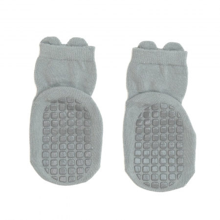 Sosete antiderapante copii, flausate,bumbac, Melvelo - Gray [4]