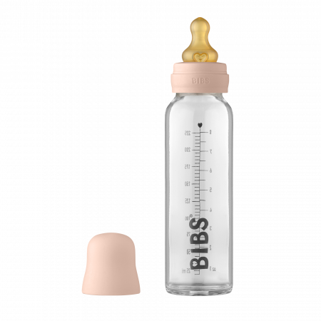 Sticla lapte anticolici cu biberon din latex - Set Complet Bibs Blush 225 ml (flux scazut) [0]