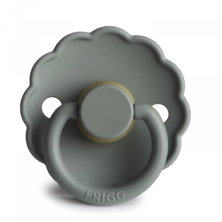Suzete si accesorii - Suzeta Frigg Daisy - Silicon / Latex - French Gray