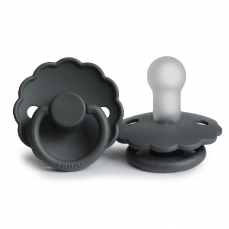 Suzete si accesorii - Suzeta Frigg Daisy - Silicon / Latex - Graphite