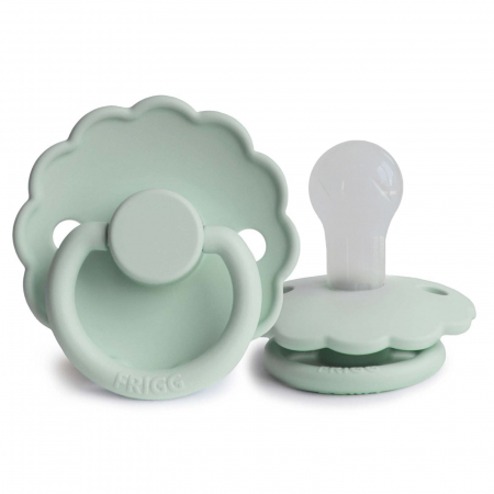 Suzete si accesorii - Suzeta Frigg Daisy - Silicon / Latex - Seafoam