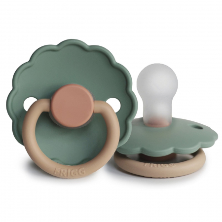 Suzete si accesorii - Suzeta Frigg Daisy - Silicon / Latex - Willow