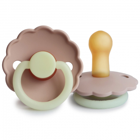 Suzete Frigg - Suzeta Frigg Fosforescenta Daisy - Silicon / Latex - Blush Night