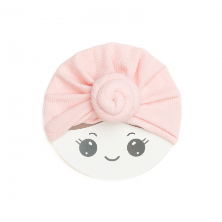 Turban bebelusi Donut, bumbac, Melvelo, Rope - Pink [1]