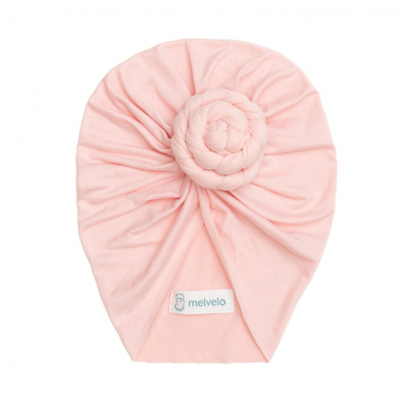 Accesorii copii - Turban bebelusi Donut, spandex, Melvelo, Rose - Blossom