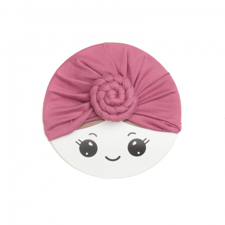 Turban bebelusi Donut, spandex, Melvelo, Rose - Coral [1]
