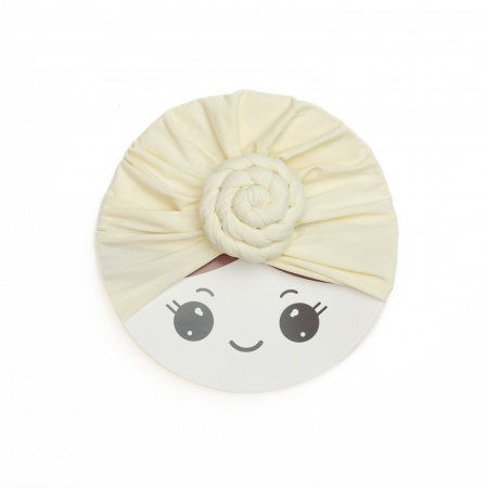 Turban bebelusi Donut, spandex, Melvelo, Rose - Cream [1]